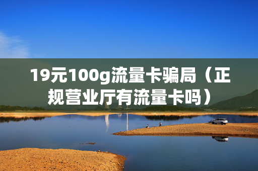 19元100g流量卡骗局（正规营业厅有流量卡吗）