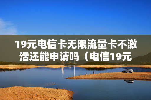 19元电信卡无限流量卡不激活还能申请吗（电信19元无限流量卡不激活可以不使用话费吗）