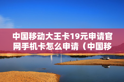 中国移动大王卡19元申请官网手机卡怎么申请（中国移动大王卡19元怎么激活）