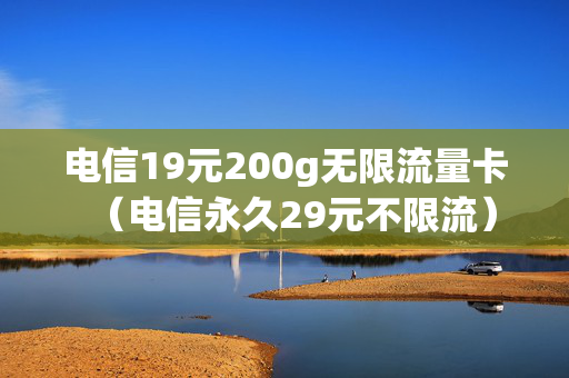 电信19元200g无限流量卡（电信永久29元不限流）