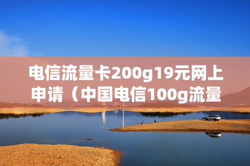 电信流量卡200g19元网上申请（中国电信100g流量卡在线申请）