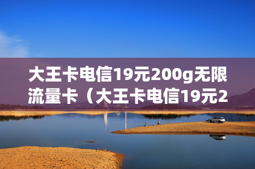 大王卡电信19元200g无限流量卡（大王卡电信19元200g无限流量卡能用吗）