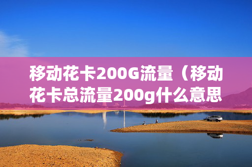 移动花卡200G流量（移动花卡总流量200g什么意思）