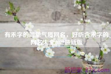 有禾字的简单气质网名，好听含禾字的网名大全2022最新版