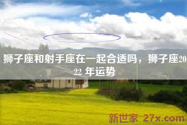 狮子座和射手座在一起合适吗，狮子座2022 年运势