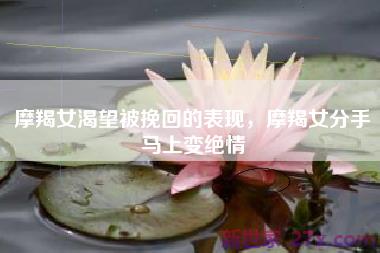 摩羯女渴望被挽回的表现，摩羯女分手马上变绝情