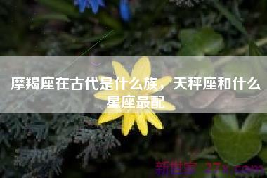 摩羯座在古代是什么族，天秤座和什么星座最配