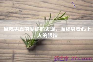 摩羯男真的爱你的表现，摩羯男看心上人的眼神