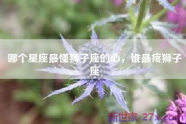 哪个星座最懂狮子座的心，谁最疼狮子座