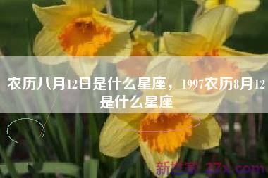 农历八月12日是什么星座，1997农历8月12是什么星座