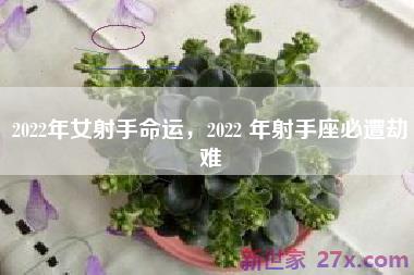 2022年女射手命运，2022 年射手座必遭劫难