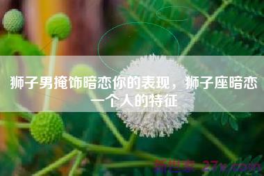 狮子男掩饰暗恋你的表现，狮子座暗恋一个人的特征