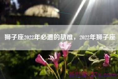 狮子座2022年必遭的劫难，2022年狮子座