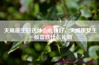 天蝎座生日送什么礼物好，天蝎座女生一般喜欢什么礼物