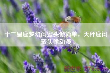 十二星座梦幻闺蜜头像简单，天秤座闺蜜头像动漫