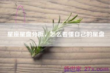 星座星盘分析，怎么看懂自己的星盘