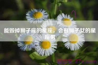 能毁掉狮子座的星座，会娶狮子女的星座男