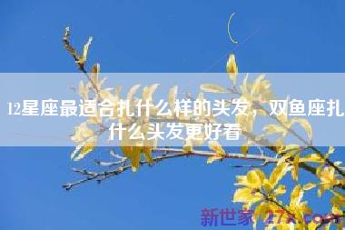 12星座最适合扎什么样的头发，双鱼座扎什么头发更好看