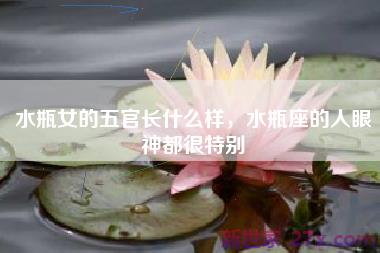 水瓶女的五官长什么样，水瓶座的人眼神都很特别