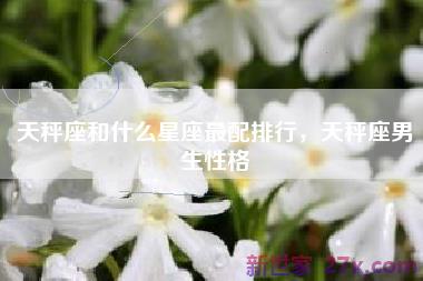 天秤座和什么星座最配排行，天秤座男生性格