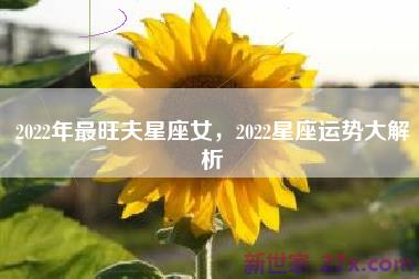 2022年最旺夫星座女，2022星座运势大解析