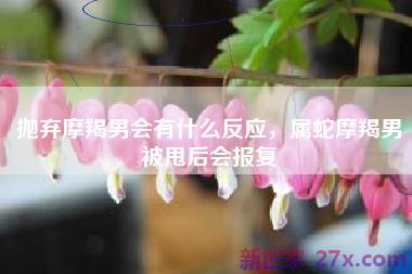 抛弃摩羯男会有什么反应，属蛇摩羯男被甩后会报复