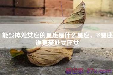 能毁掉处女座的星座是什么星座，12星座谁更爱处女座女