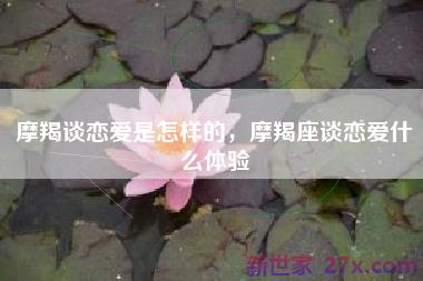 摩羯谈恋爱是怎样的，摩羯座谈恋爱什么体验